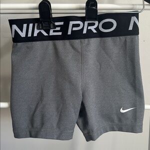 Nike Kids Gray Pro Shorts